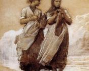 温斯洛 荷默 : Fishergirls on Shore Tynemouth